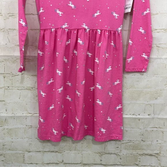 Carters Pink Unicorn Glitter Long Sleeve Dress - Picture 3 of 9